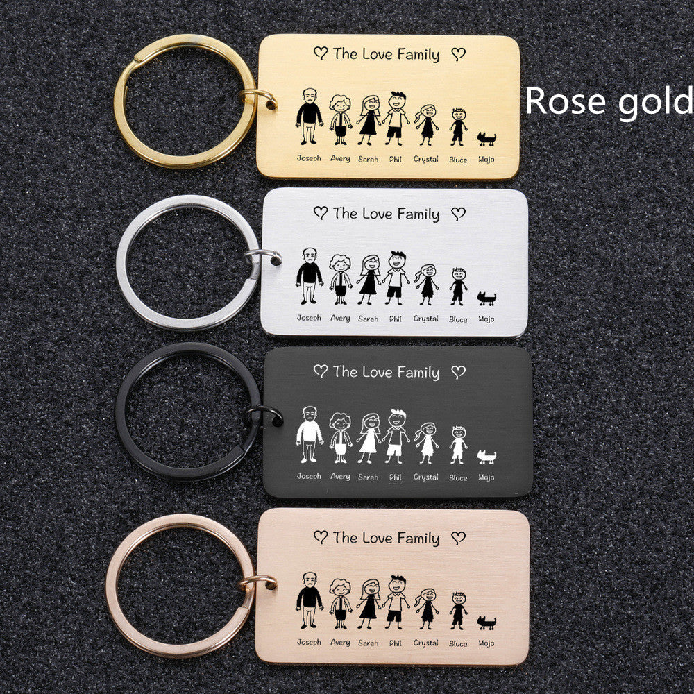 Personalized Stainless Steel Keychain