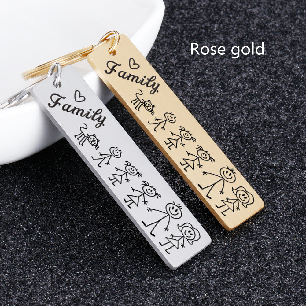 Personalized Stainless Steel Keychain