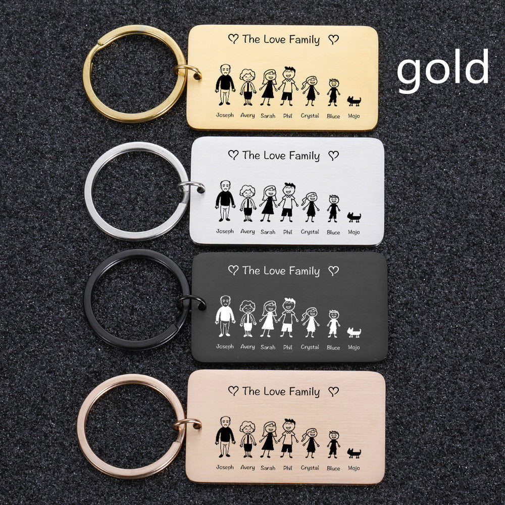 Personalized Stainless Steel Keychain