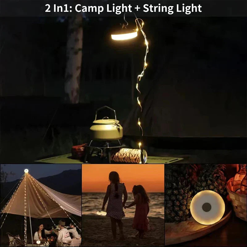 DecorBites™ LED Camping Light Strip 8M Length Waterproof Outdoor Garden Decor Lamp
