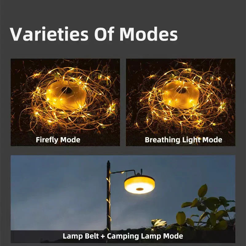 DecorBites™ LED Camping Light Strip 8M Length Waterproof Outdoor Garden Decor Lamp