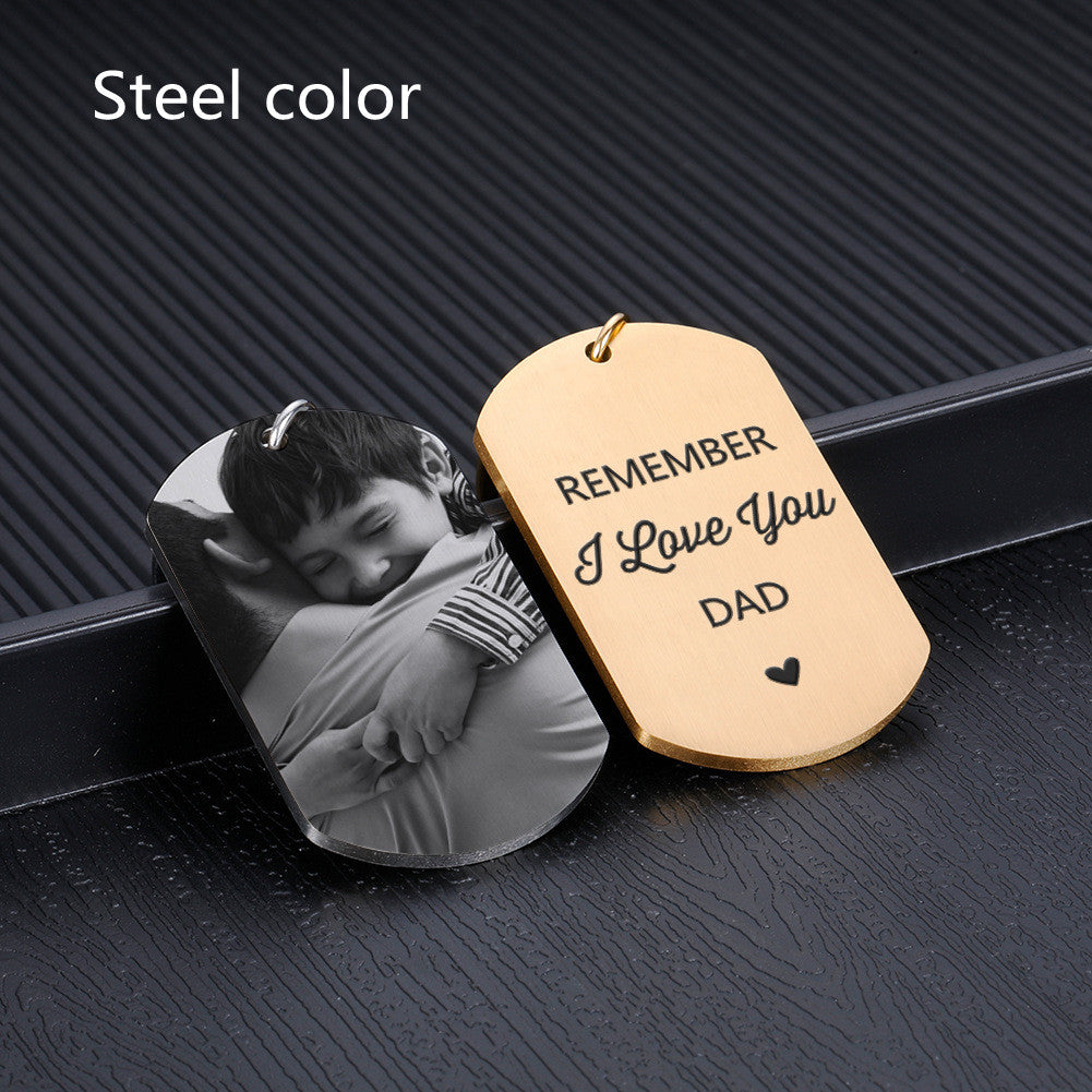Personalized Stainless Steel Keychain